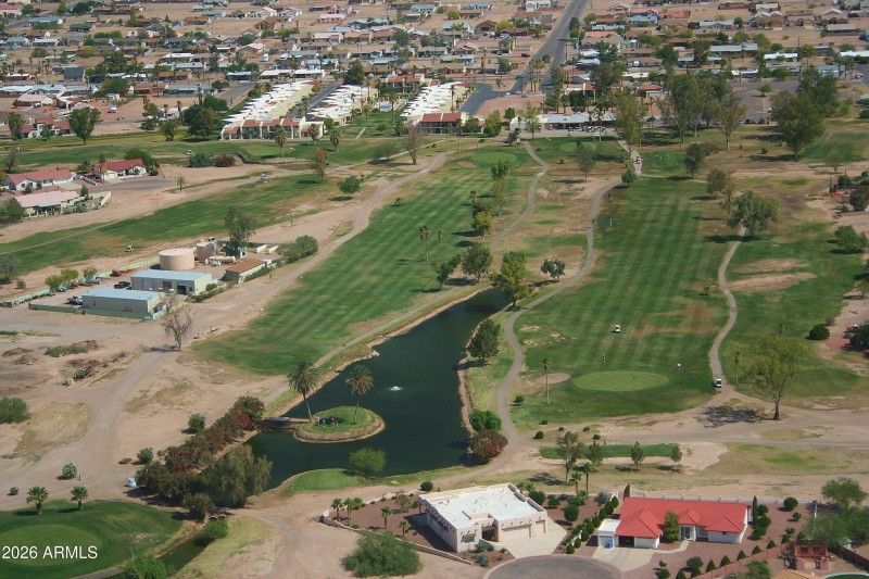 Aerial view of Arizona City Golf Course