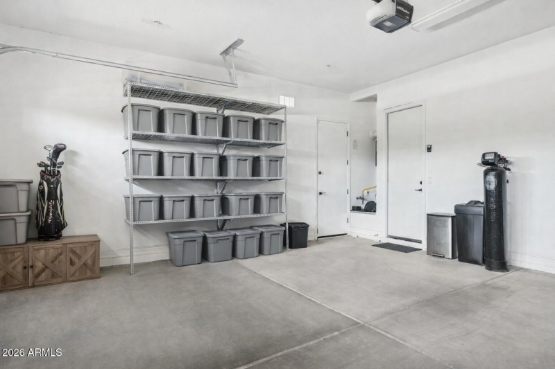 Service Door in Garage