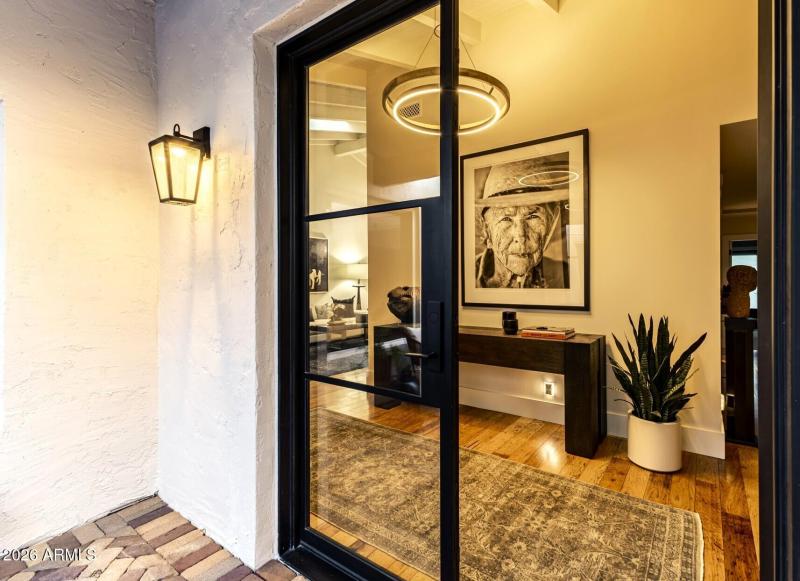 Front Door to Elegant Foyer