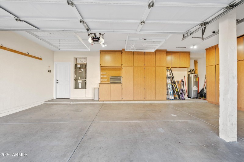 3 car garage w/LOTS of storage