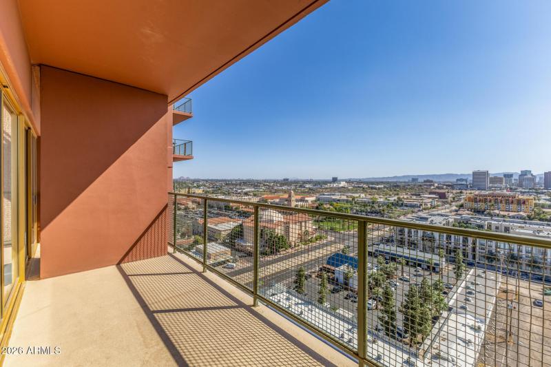 Balcony looking east