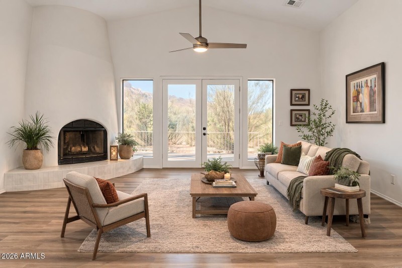 Cozy Southwestern living room retreat