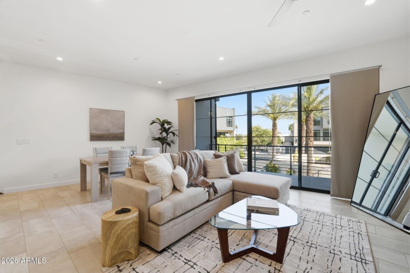 Living opens to View Balcony