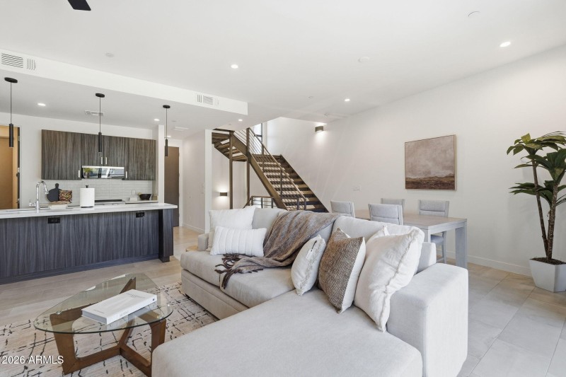 Open Living and Dining