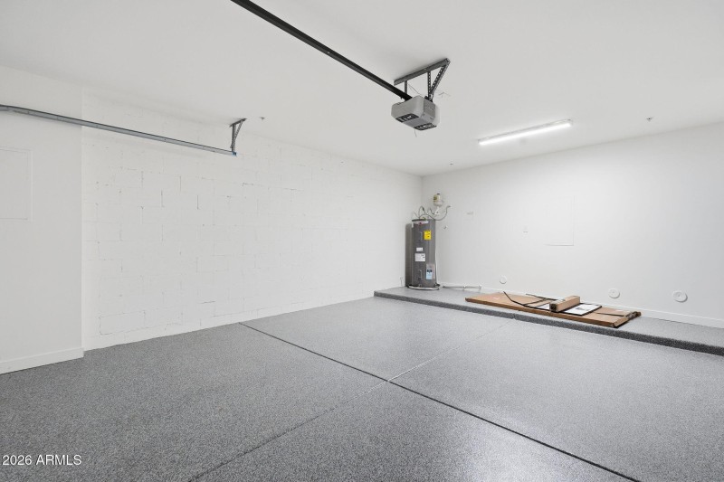 Private 2 car Garage with Epoxy Floor
