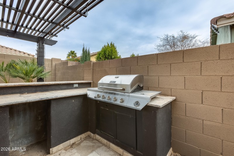 Built in BBQ