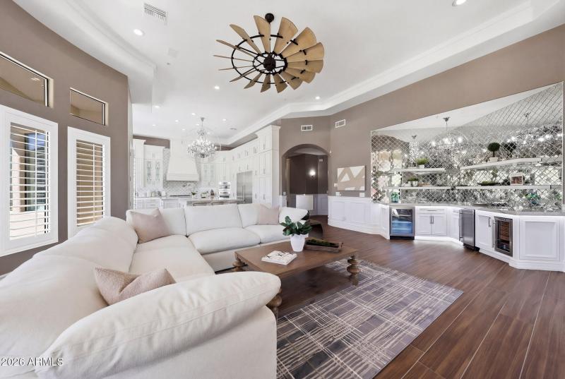 Family Room and Wetbar