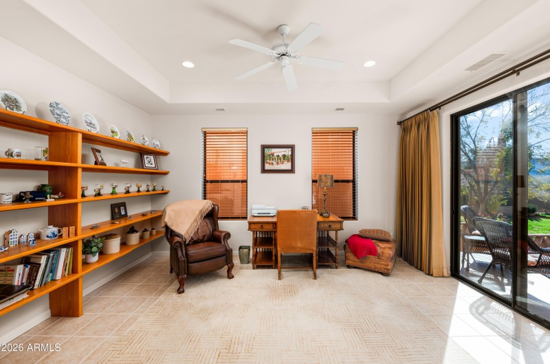 Den With Patio Access