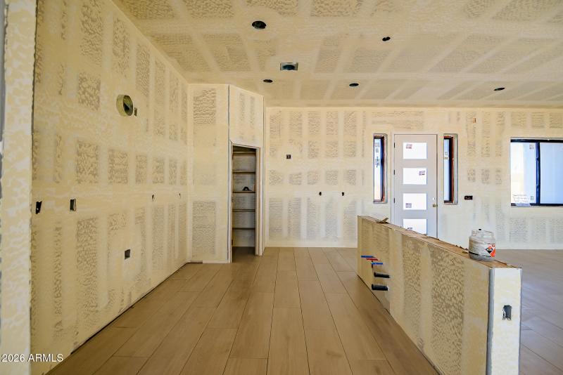 Kitchen showing pantry