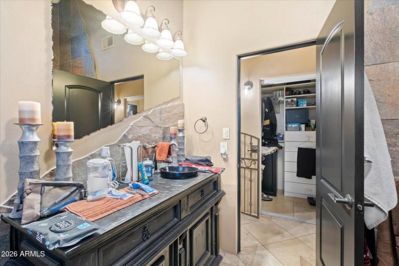 Bathroom w Stone Countertop