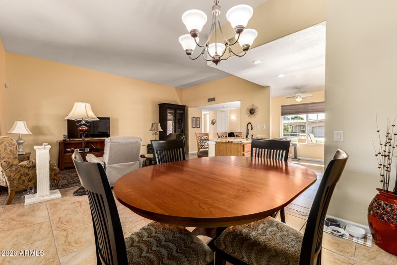 Dining open to living