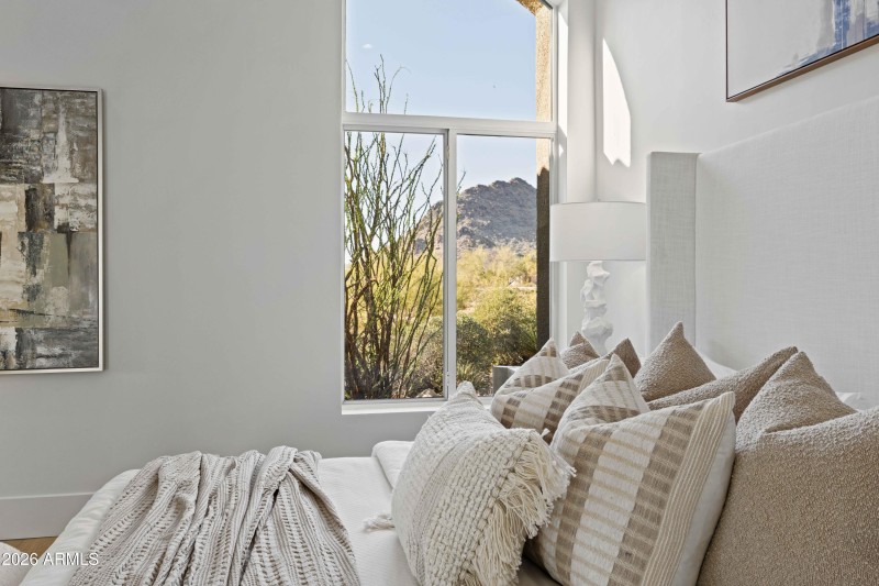 Primary Bed with Pinnacle Peak View