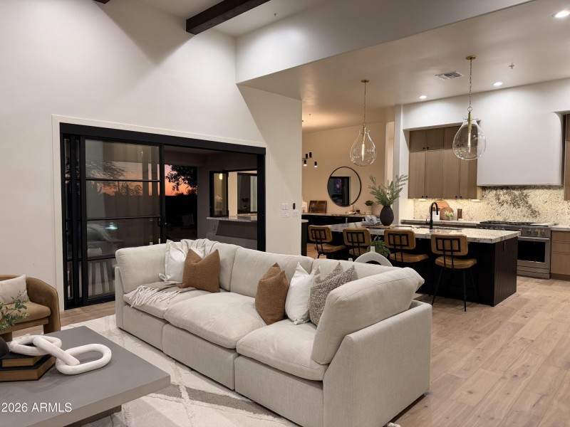 Family Room at Twilight