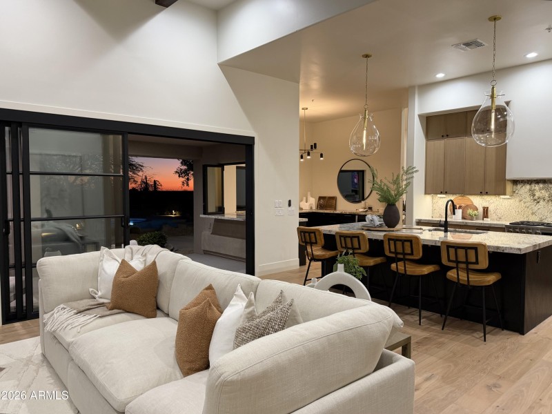 Family Room at Twilight