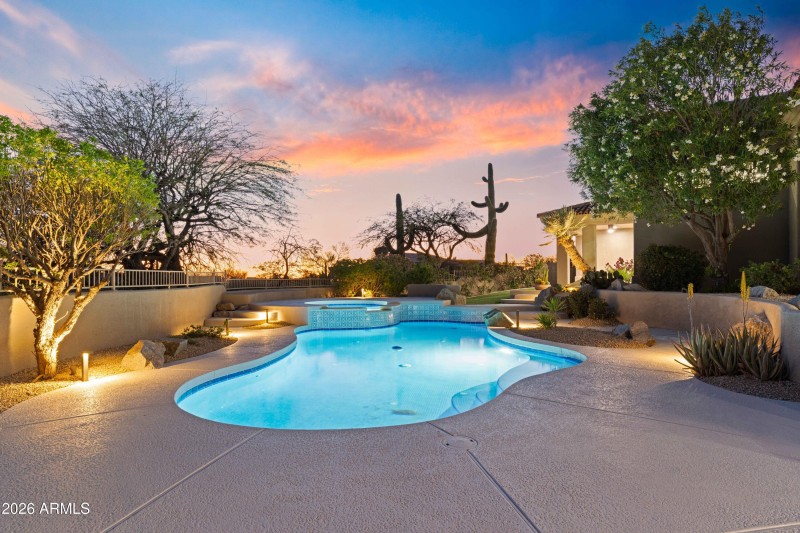 Pool at Sunset