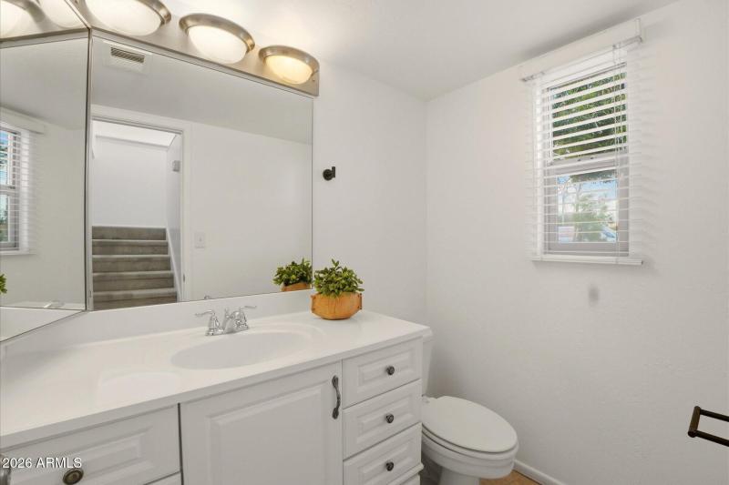Downstairs powder room