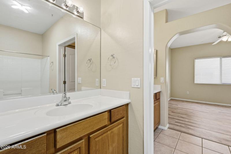 2nd Vanity in with the Shower & Commode