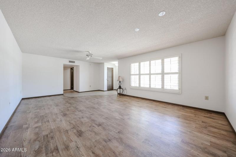 Living room in the front of the house