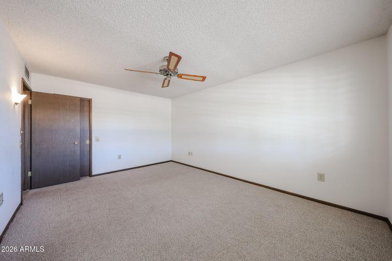 Guest bedroom with large closet