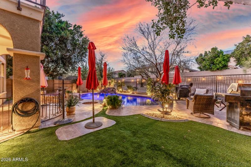 Stunning Backyard with Pool and Spa