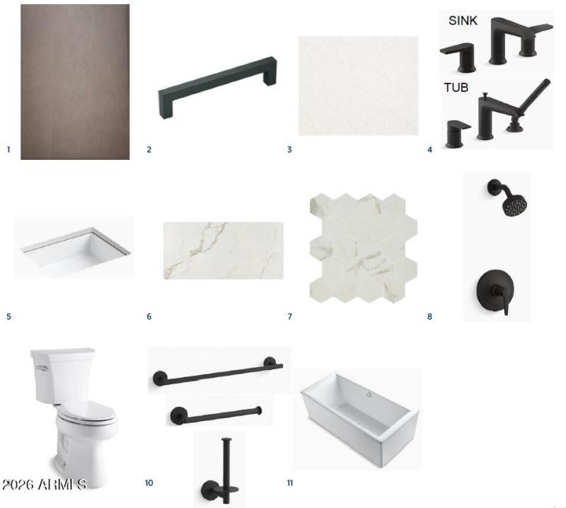 Primary Bathroom Selections