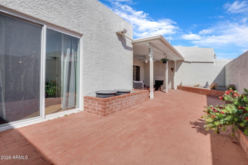 Patio w/ two sliders