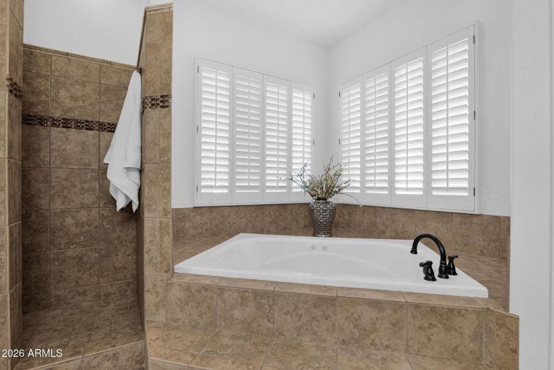 Primary Shower & Tub