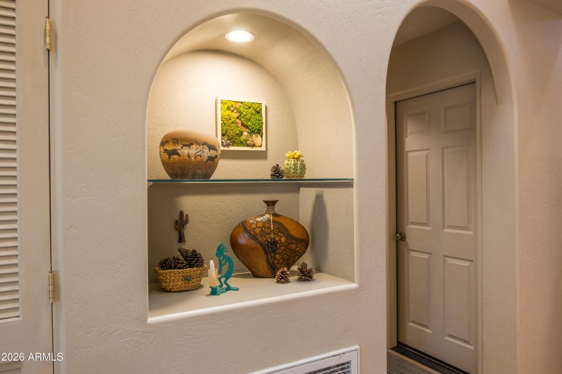 Niche in hallway