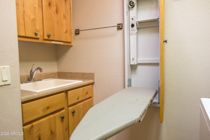 Fold-out ironing board