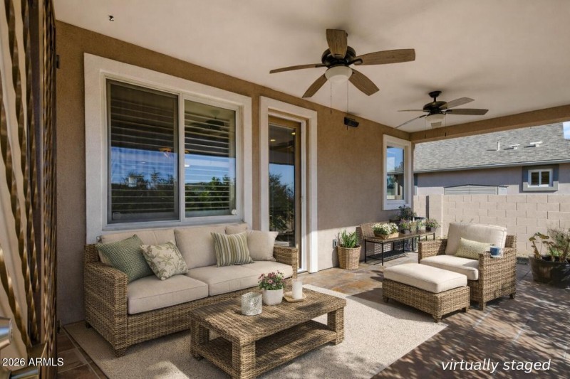 Back Patio Virtually Staged