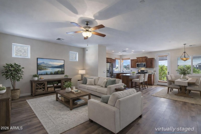 Living Room Virtually Staged