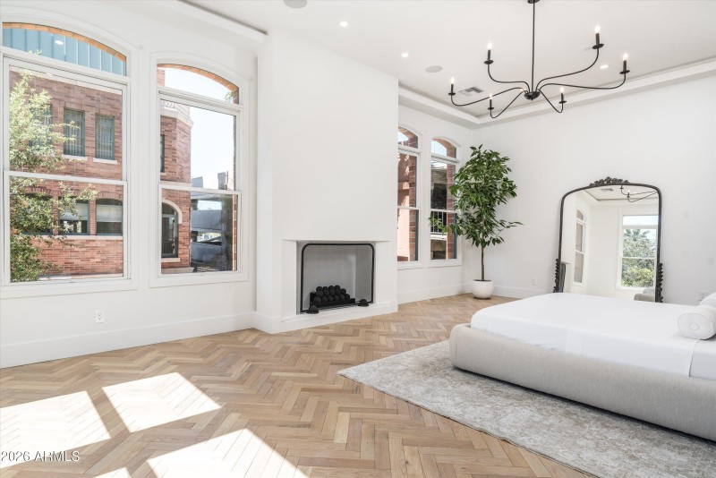 Primary with fireplace