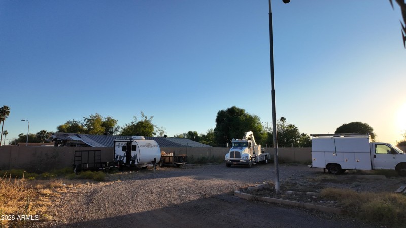 Separate parking for trucks