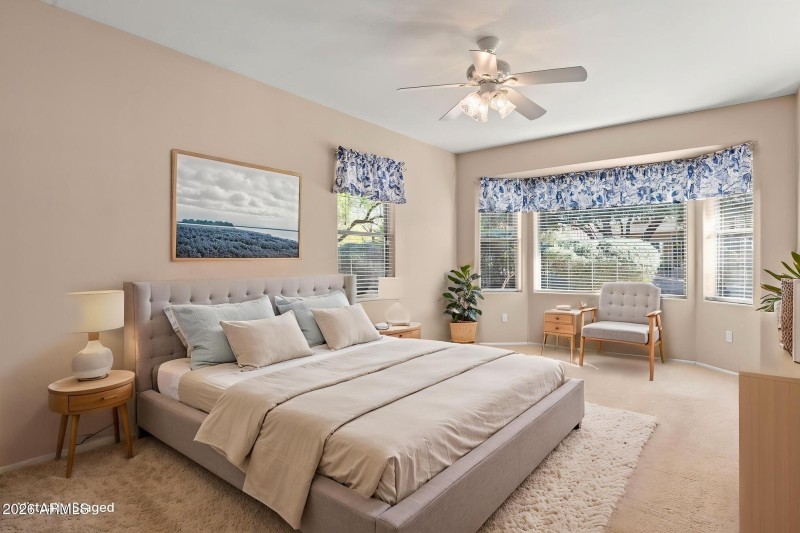 Primary Bedroom-Staged