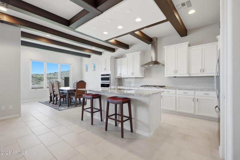 Chefs kitchen with a view