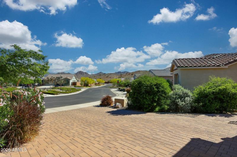 Pavered Driveway with a View