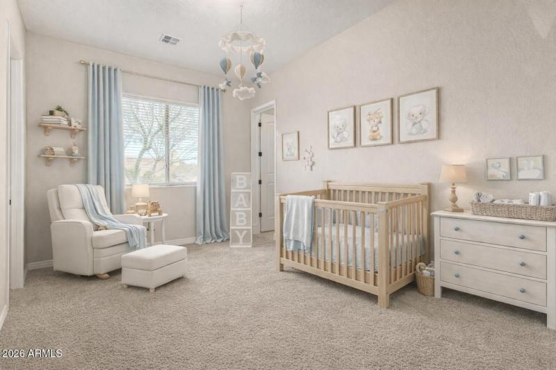 Virtually Staged Childs Room