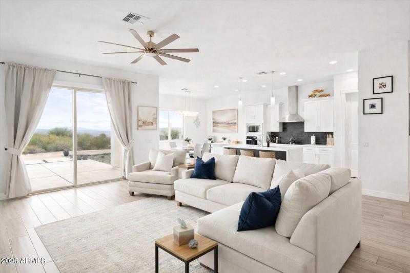 Great Room with views of Four Peaks
