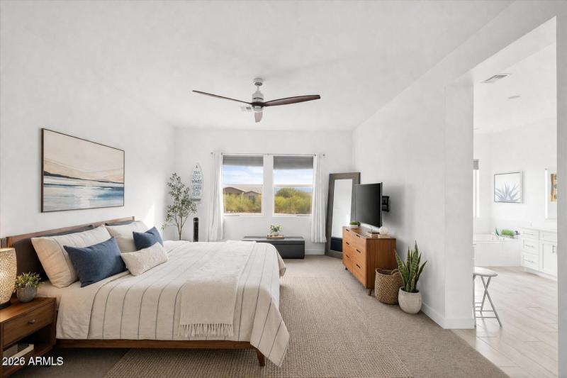 Primary Bedroom with views of Four Peaks