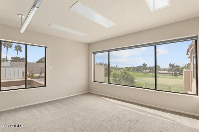 Office with Golf Course Views