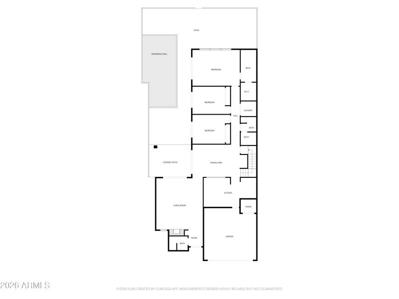 2D Floor Plan for 3033 East Claremont Av