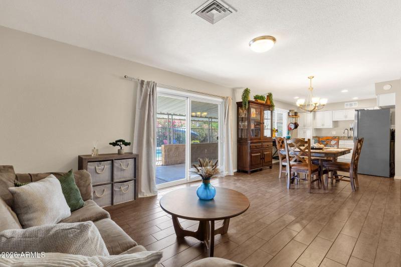 Zoe Ella Dining into Kitchen