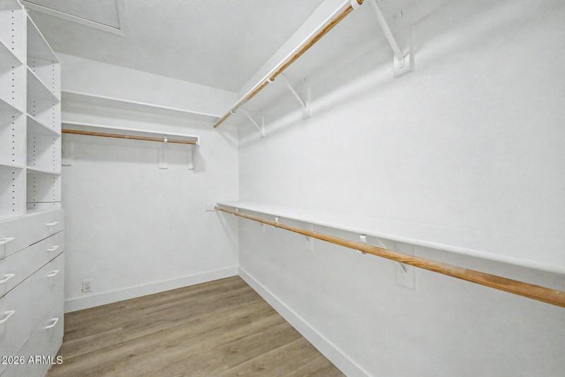Primary walk-in closet