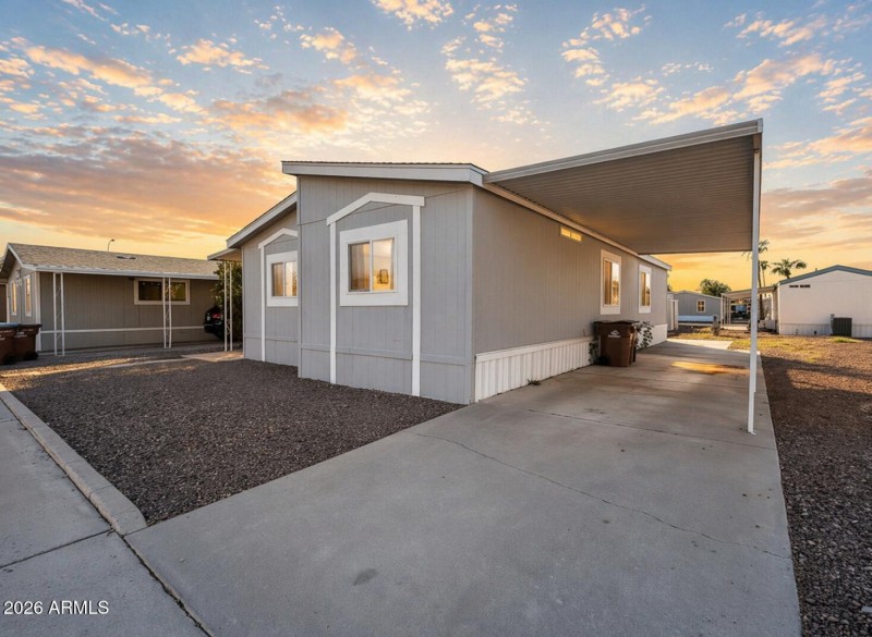 Long Carport & room for seating area