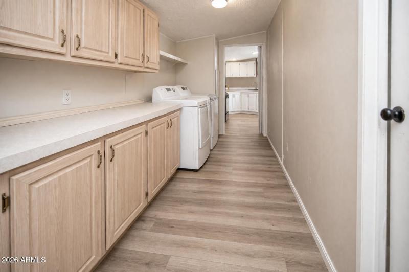 laundry and hallway