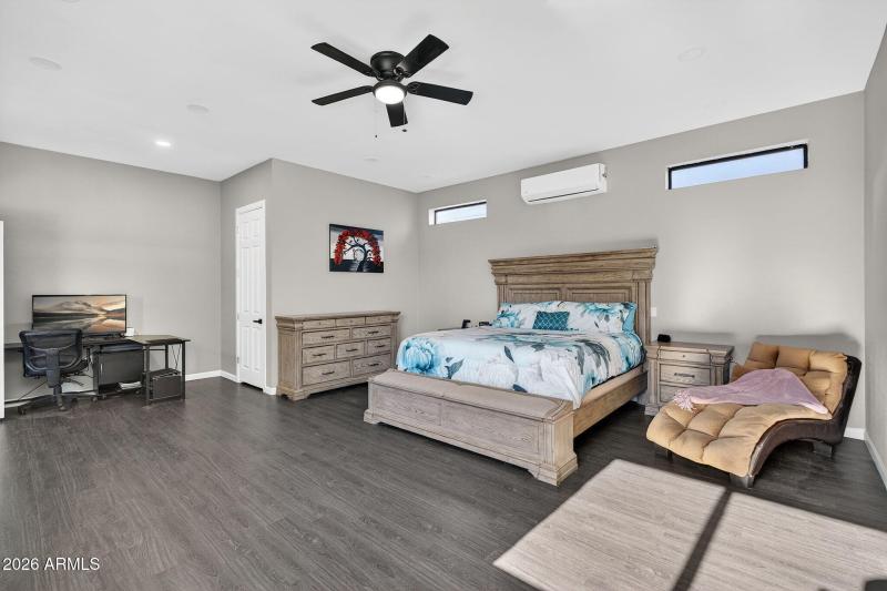 Spacious primary bedroom