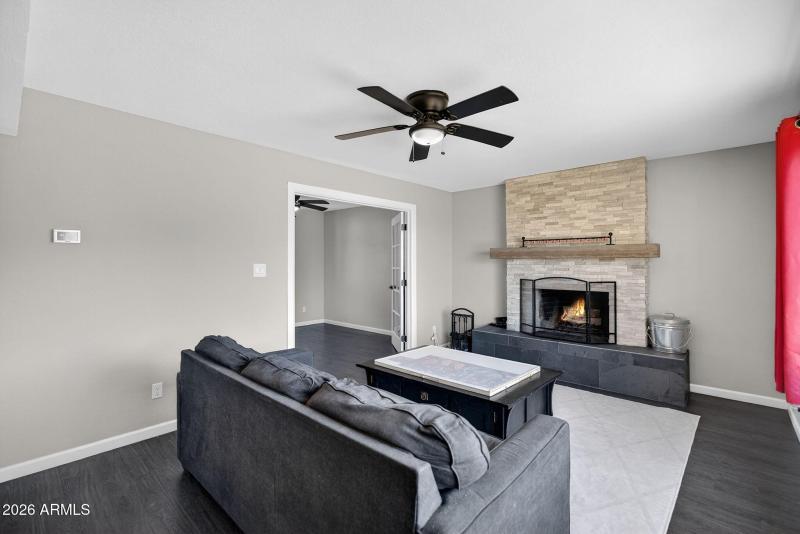 Den off of family room