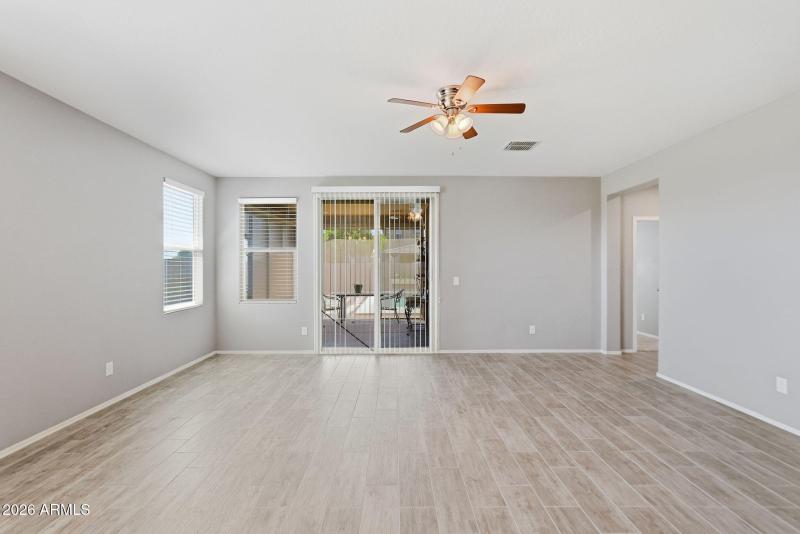Living Room and Primary in Corner