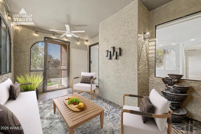 Virtually Staged Enclosed Patio - 14-Fra