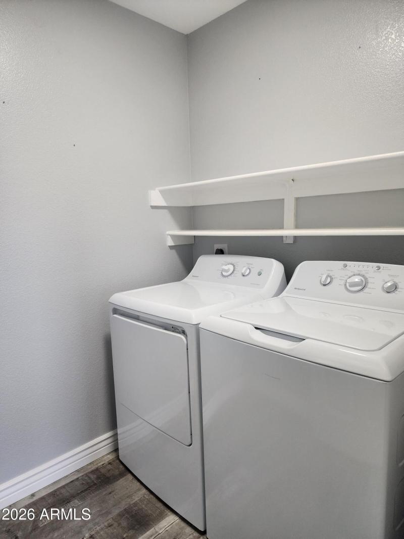 Indoor Laundry includes washer & dryer
